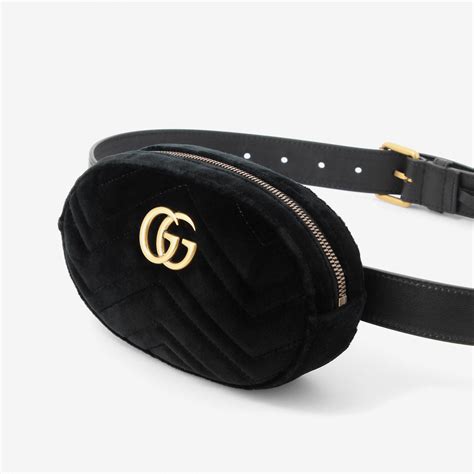 gucci belt bag black|black gucci bum bag.